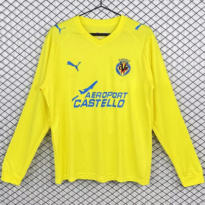 Jersey 2008/2009 Villarreal FC Local Manga larga Versión Fan Retro