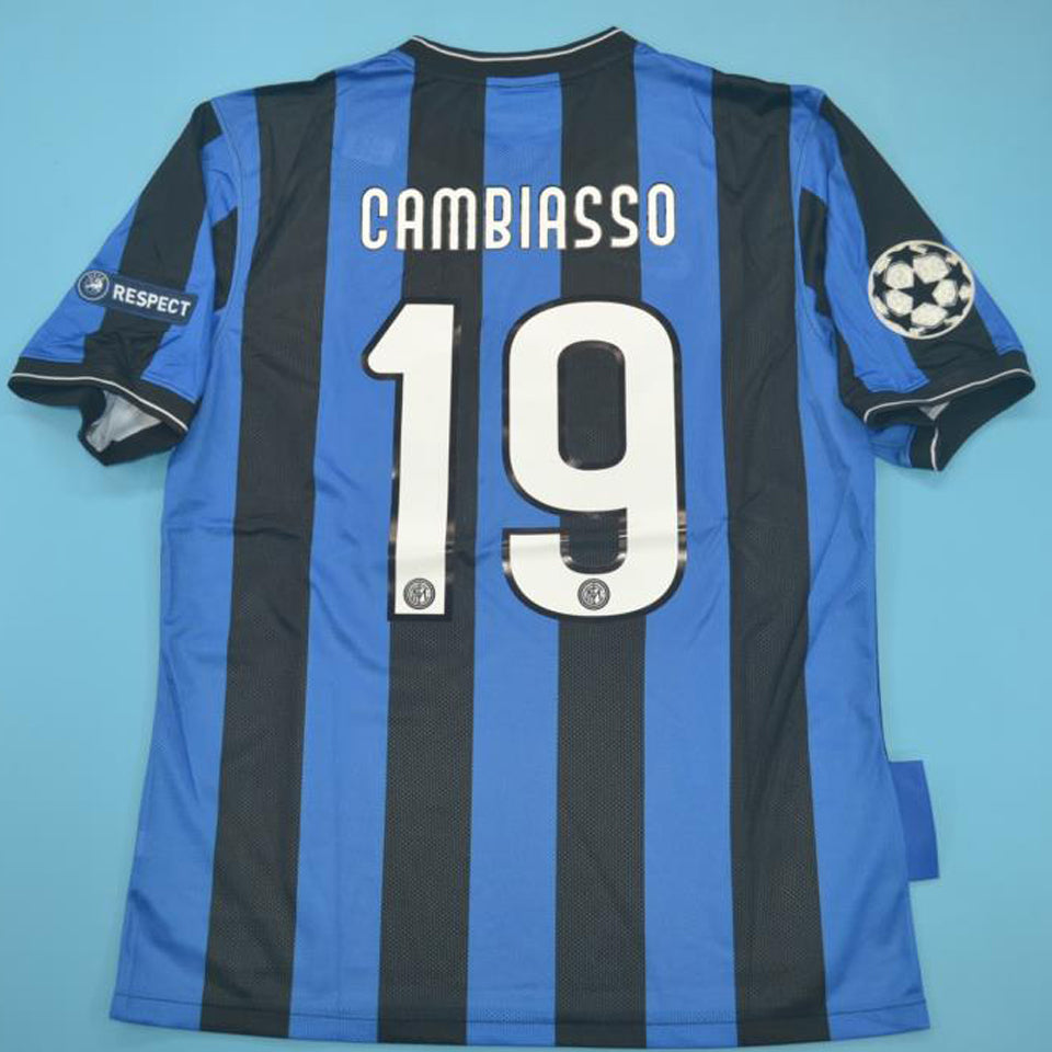 jersey 2009/10 inter milan local manga corta versión fan retro