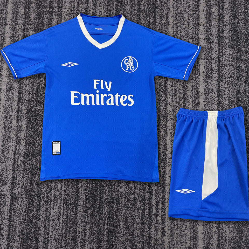jersey 2003/05 chelsea local manga corta niño retro
