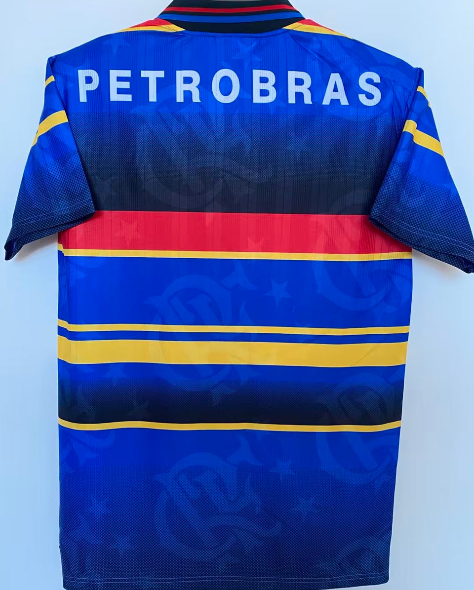 jersey 1995 flamengo tercero manga corta versión fan retro