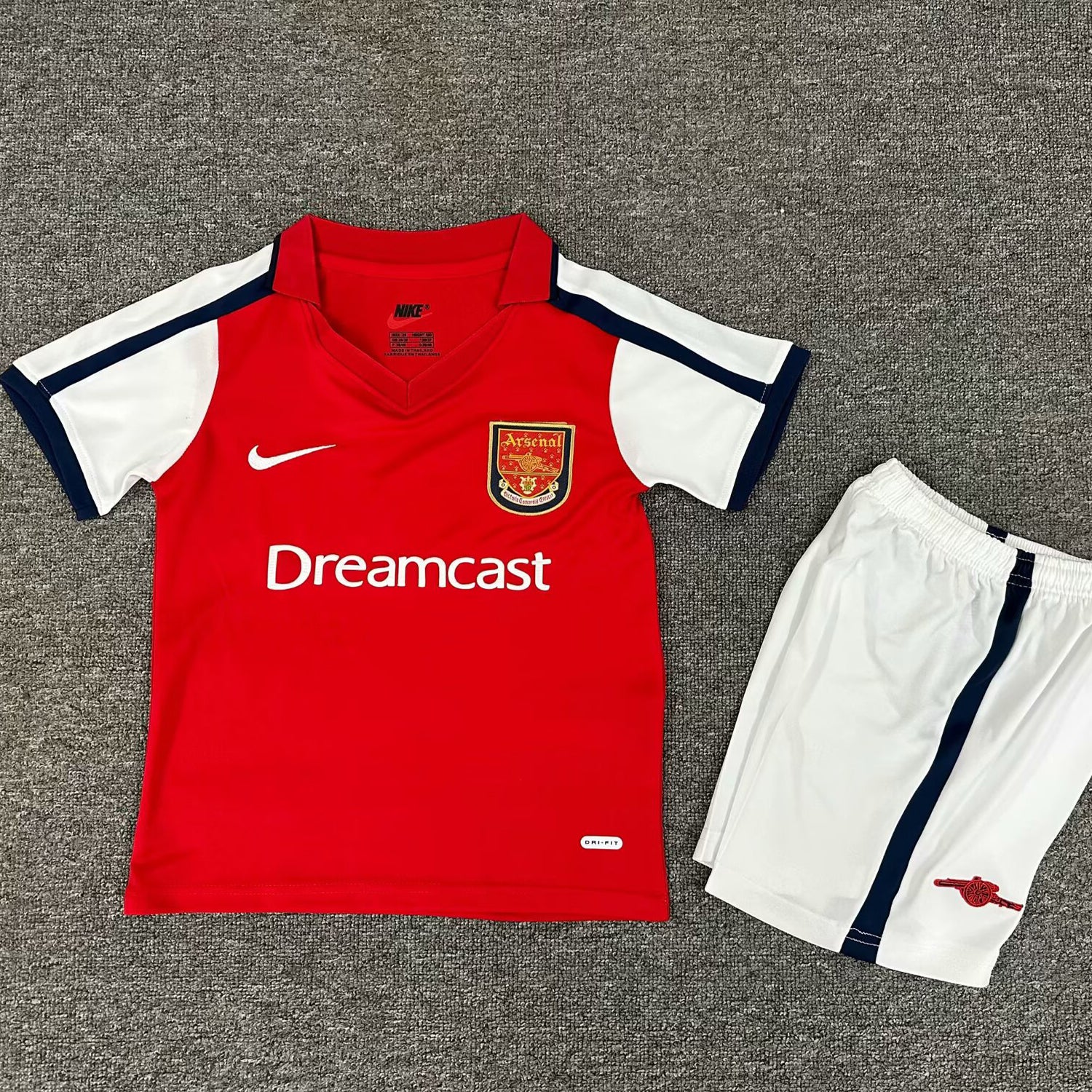 Jersey 2000/02 Arsenal Local Manga corta Niño Retro