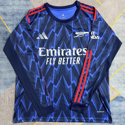 Jersey 2025/26 Arsenal Visitante Manga larga Versión Fan