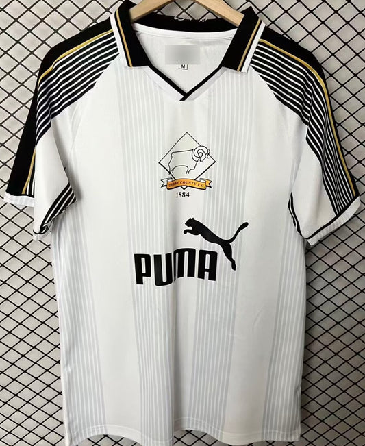 Jersey 1995/1996 Derby County Local Manga corta Versión Fan
