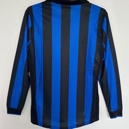Jersey 1998/99 Inter Milan Local Manga larga Versión Fan Retro