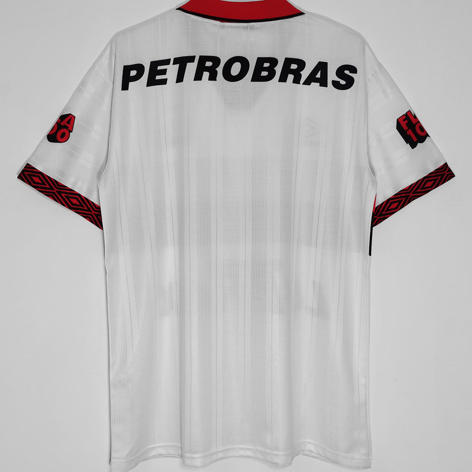 jersey 1995 flamengo visitante manga corta versión fan retro