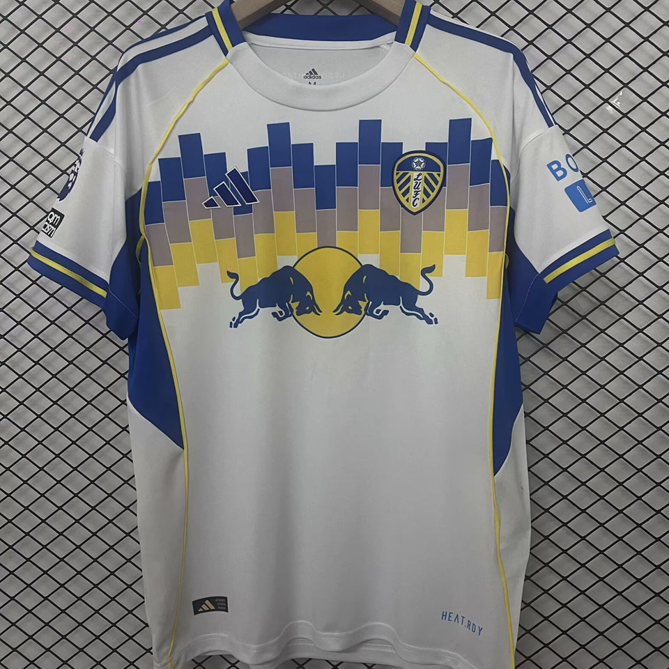 Jersey 2025/26 Leeds United Local Manga corta Versión Fan