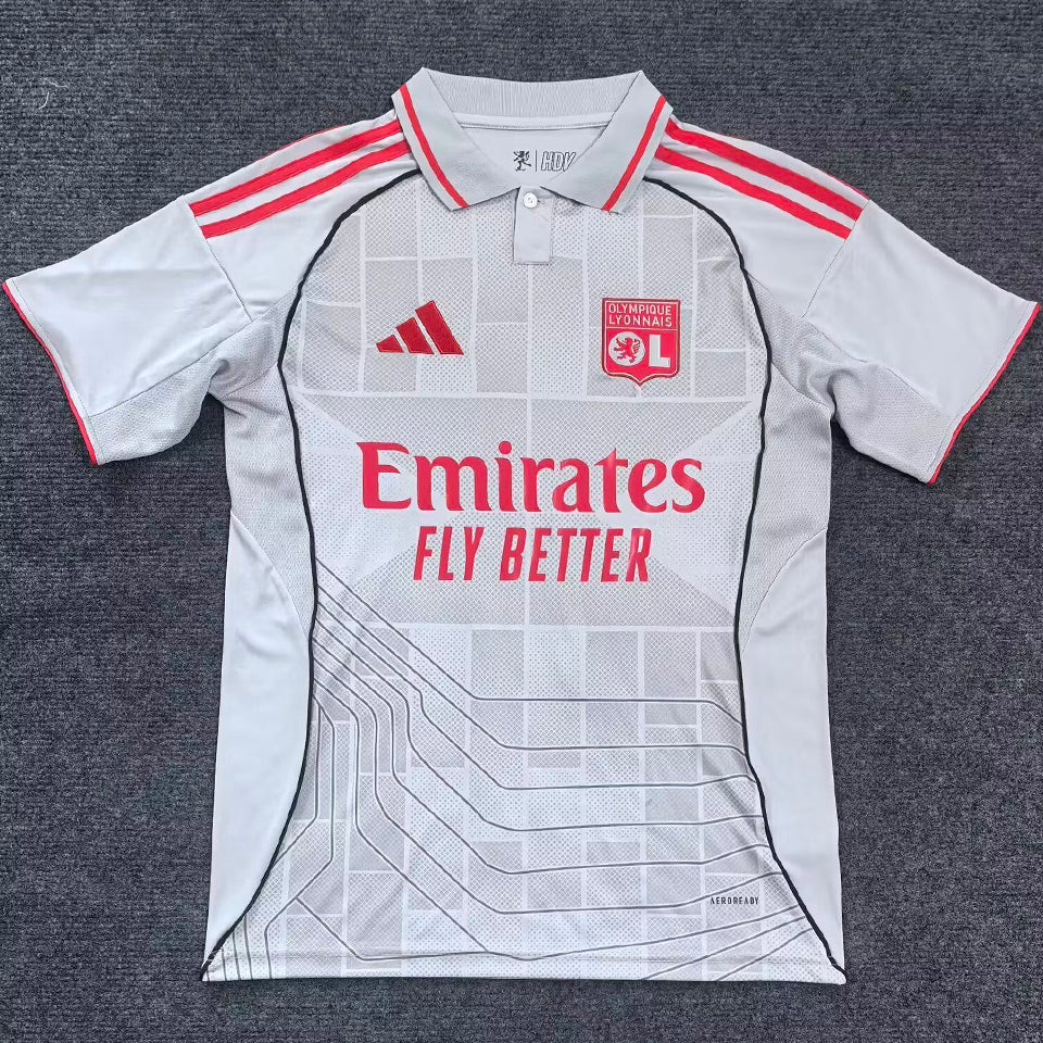 Jersey 2025/26 Lyon Tercero Manga corta Versión Fan