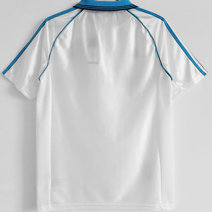 Jersey 1998/1999 Marseille Local Manga corta Versión Fan Retro