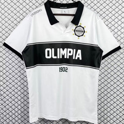 Jersey 2012 Club Olimpia Local Manga corta Versión Fan Retro