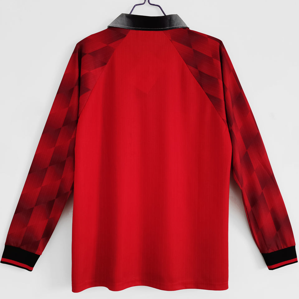 jersey 1996/97 manchester united local manga larga versión fan retro