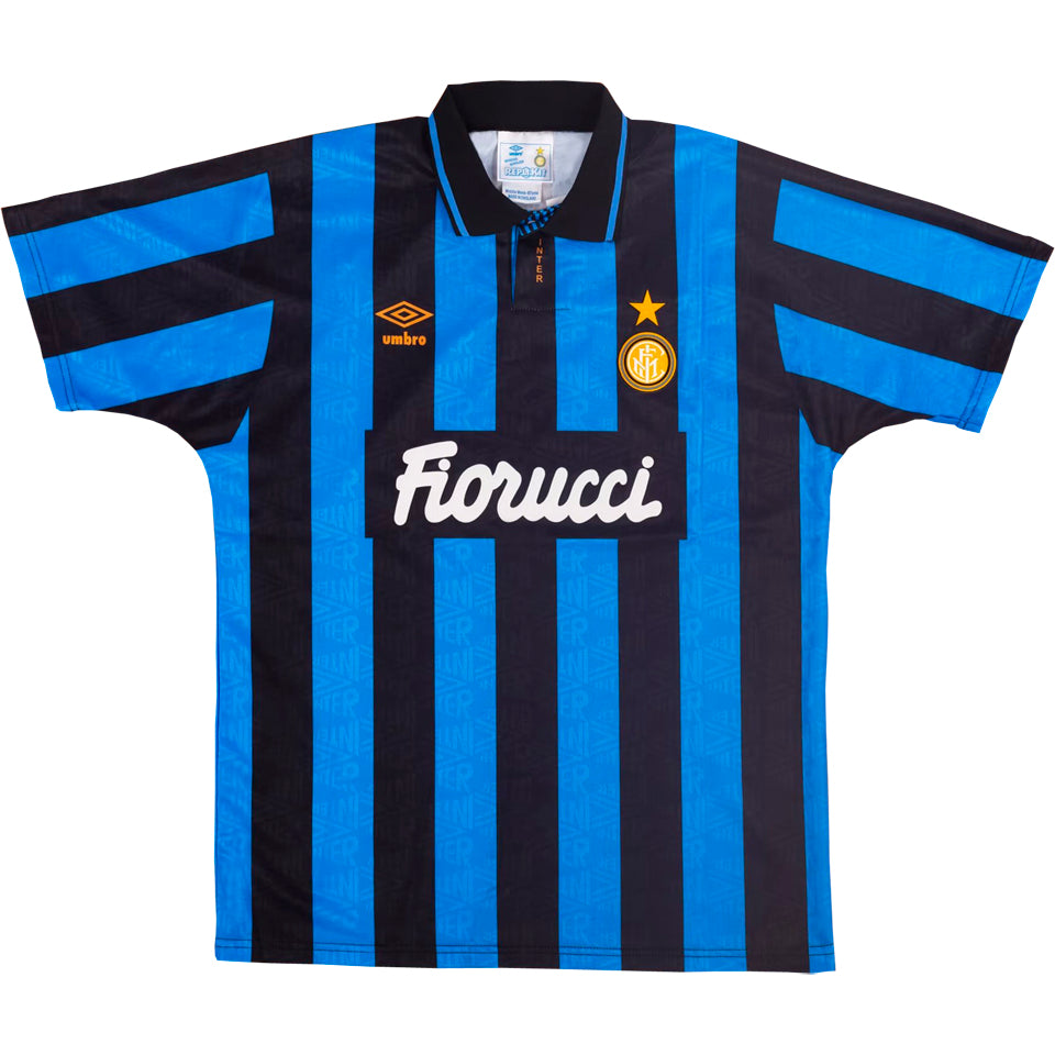 jersey 1992/93 inter milan local manga corta versión fan retro