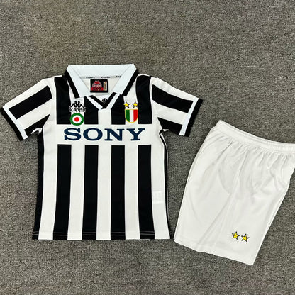 Jersey 1995/1996 Juventus Local Manga corta Niño Retro