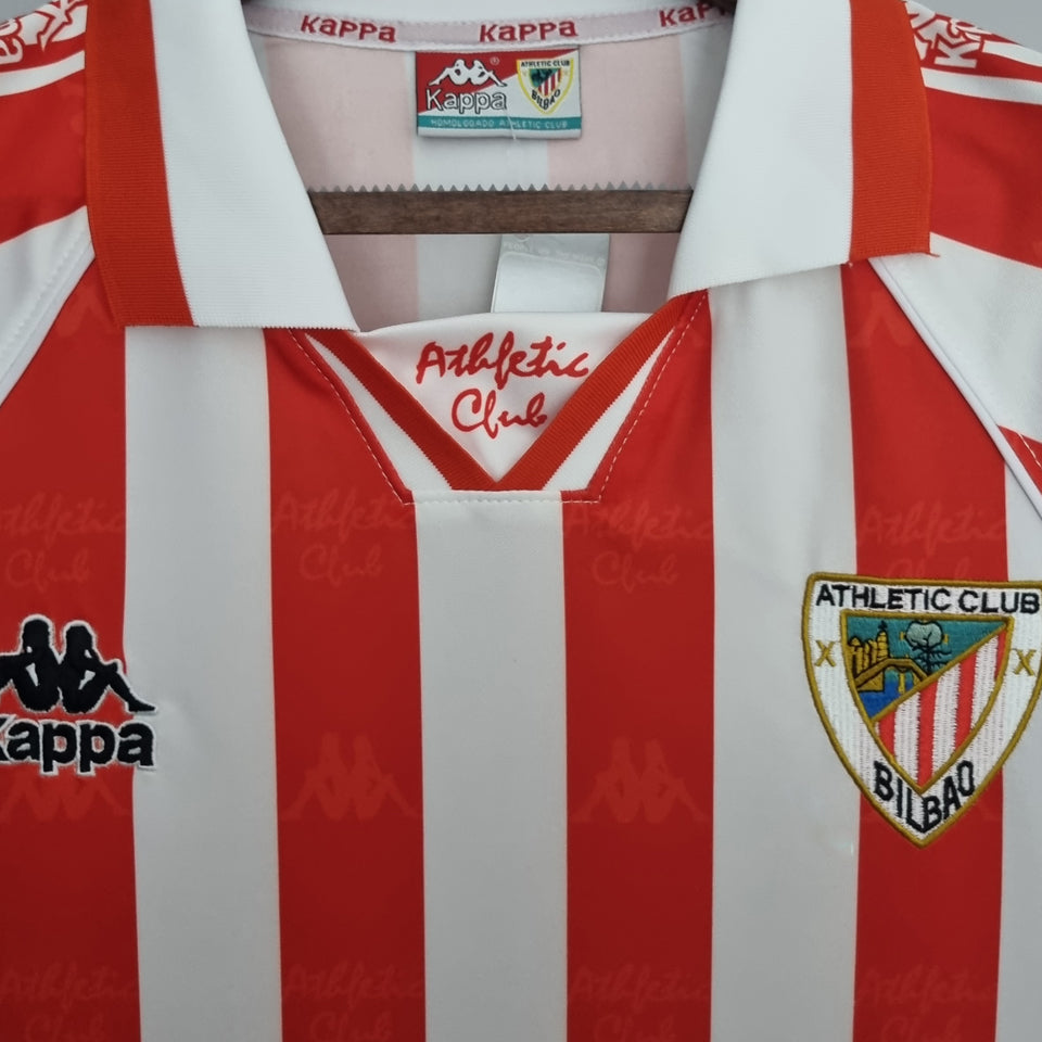 Jersey 1995/97 Bibao AT Local Manga corta Versión Fan Retro