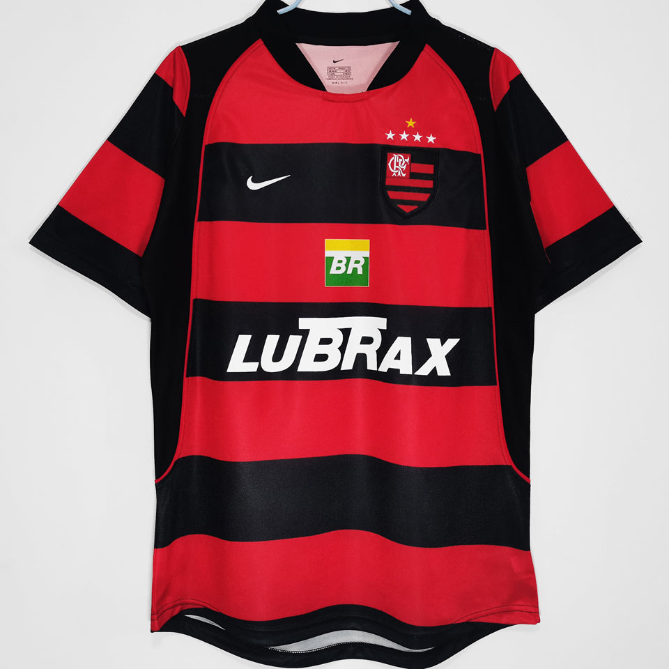 jersey 2003/04 flamengo local manga corta versión fan retro