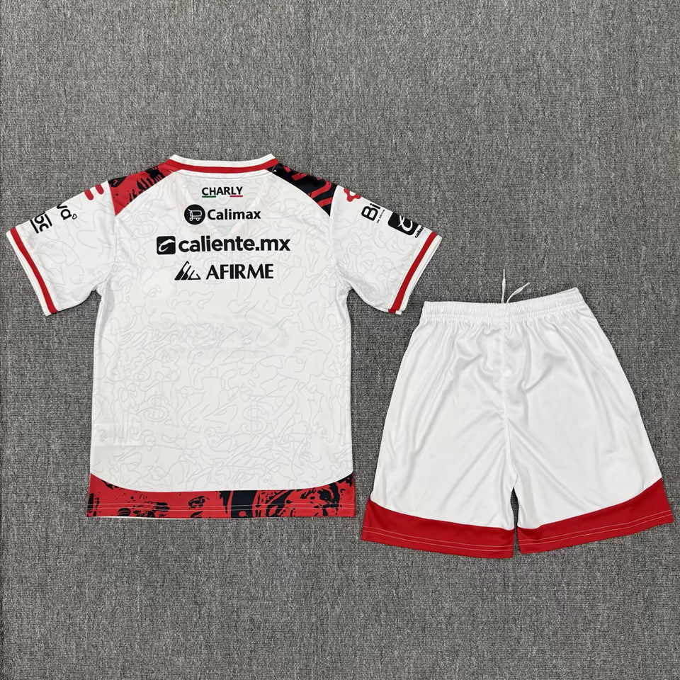 Jersey 2025/26 Tijuana Visitante Manga corta Niño