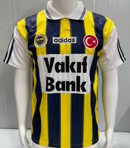 Jersey 1996/1997 Fenerbahce Local Manga corta Versión Fan Retro