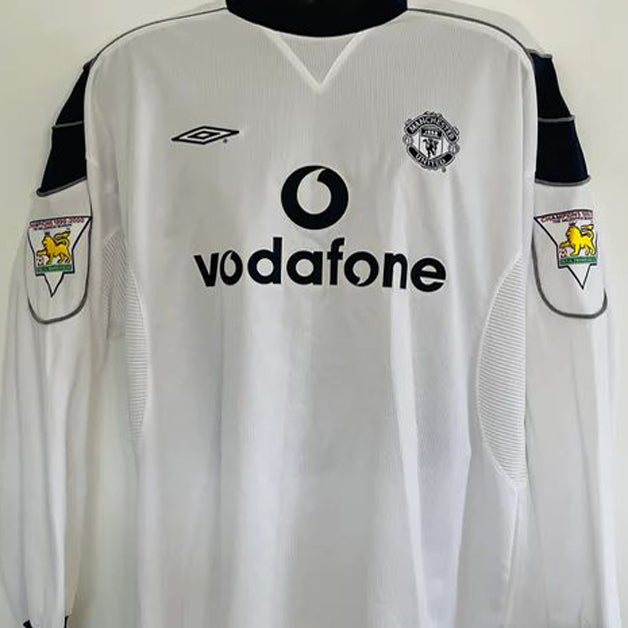 jersey 2000 manchester united visitante manga larga versión fan retro
