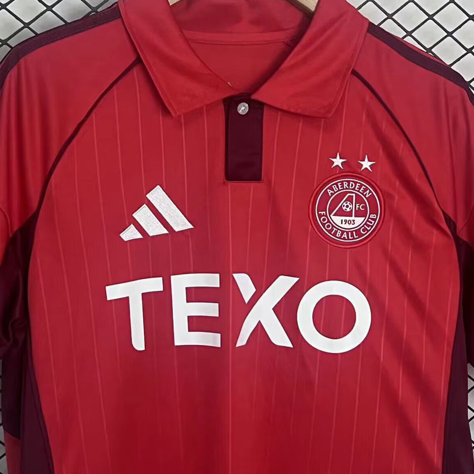 Jersey 2025/26 Aberdeen Local Manga corta Versión Fan