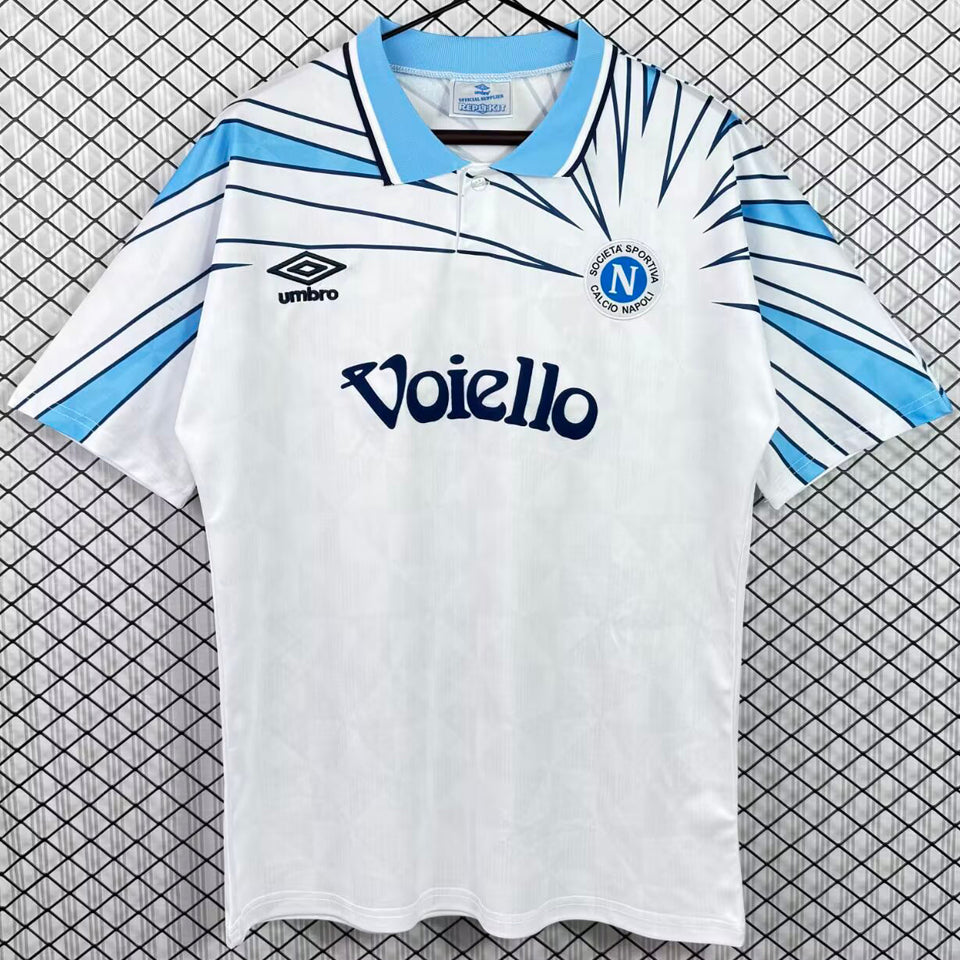 jersey 1991/1994 napoli visitante manga corta versión fan retro