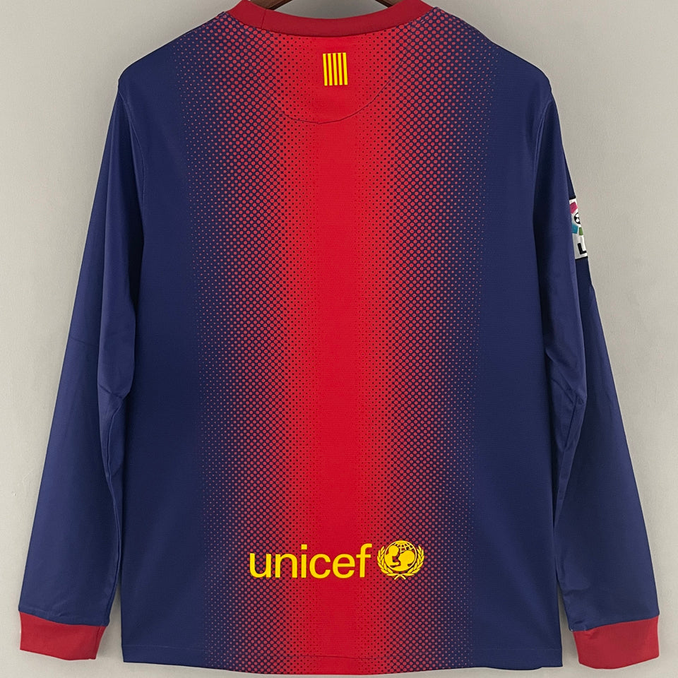 Jersey 2012/13 Barcelona Local Manga larga Versión Fan Retro
