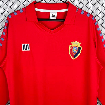 Jersey 1983 Osasuna Local Manga larga Versión Fan Retro