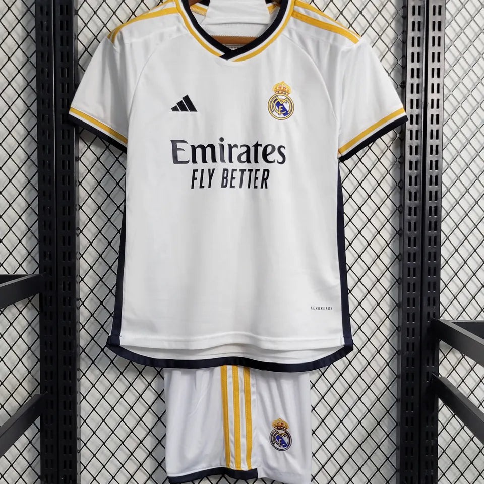 Jersey 2023/24 Real Madrid Local Manga corta Niño