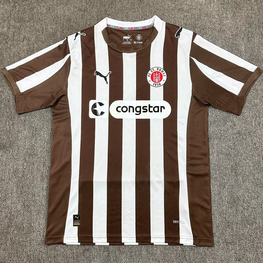 Jersey 2025/26 ST Pauli Local Manga corta Versión Fan