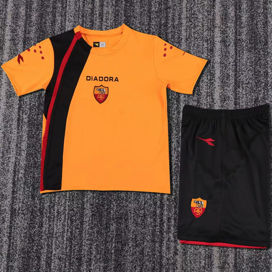 Jersey 2005/06 Roma Local Manga corta Niño Retro