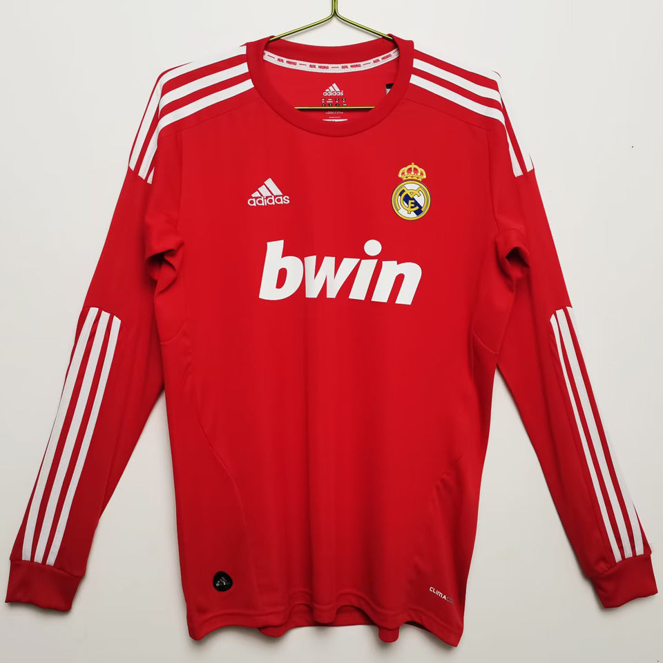 jersey 2011/12 real madrid visitante manga larga versión fan retro