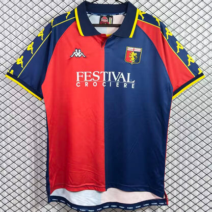 Jersey 1999/2000 Genoa Local Manga corta Versión Fan Retro