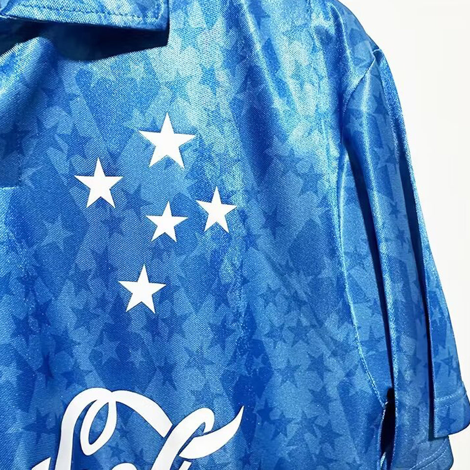 jersey 1993 cruzeiro local manga corta versión fan retro