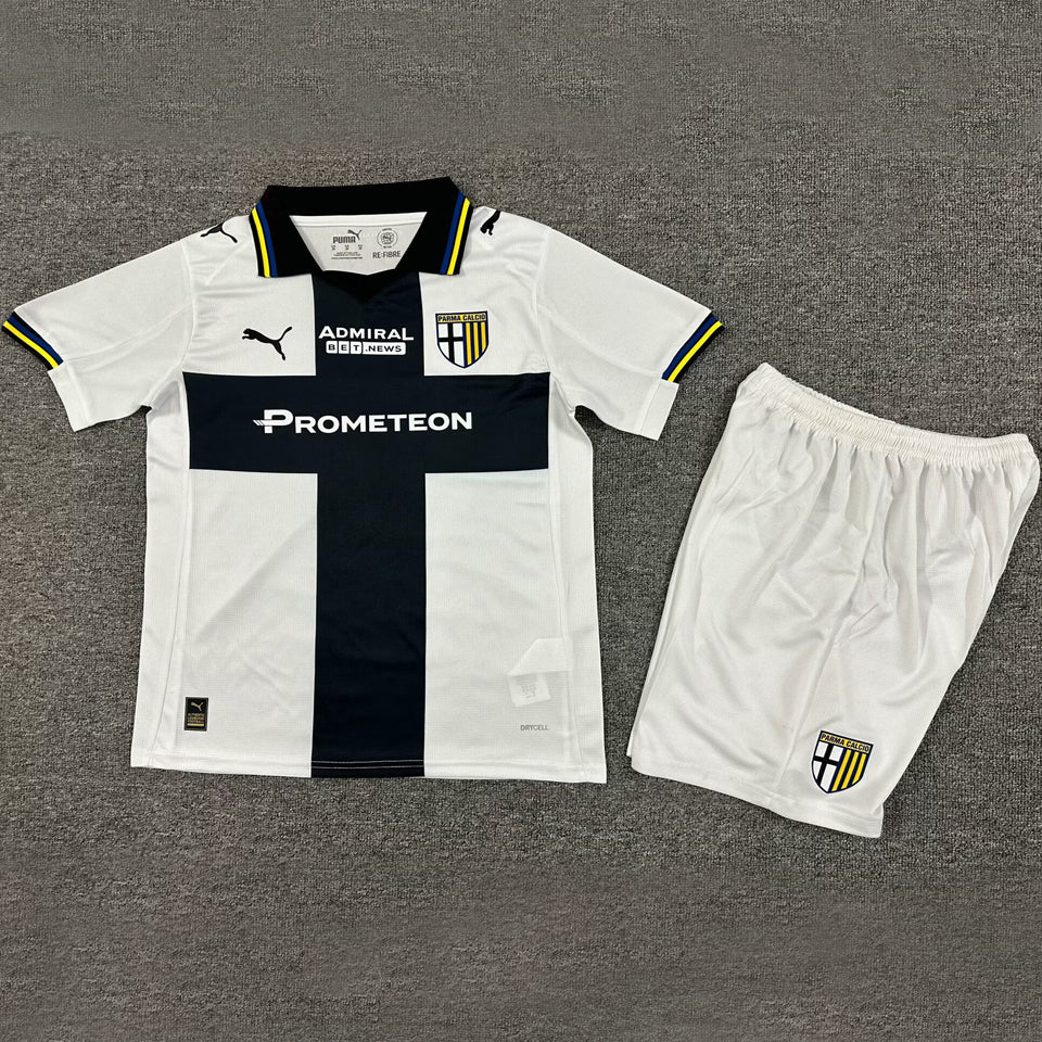 Jersey 2025/26 Parma Local Manga corta Niño