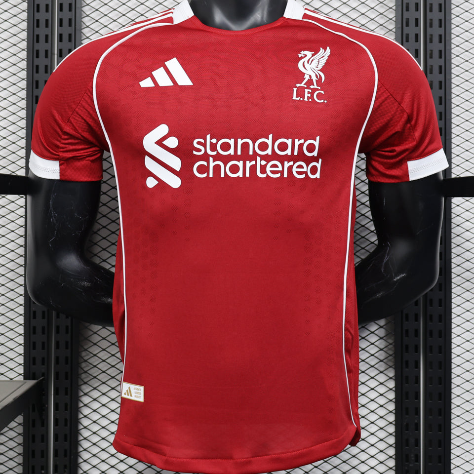 jersey 2025/26 liverpool local manga corta versión jugador