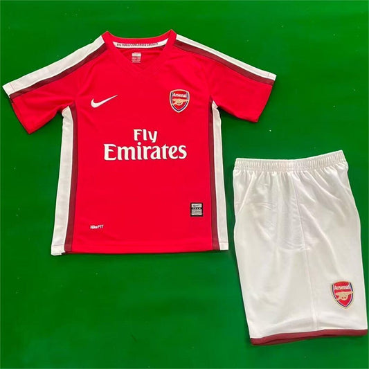 Jersey 2008/2010 Arsenal Local Manga corta Niño Retro
