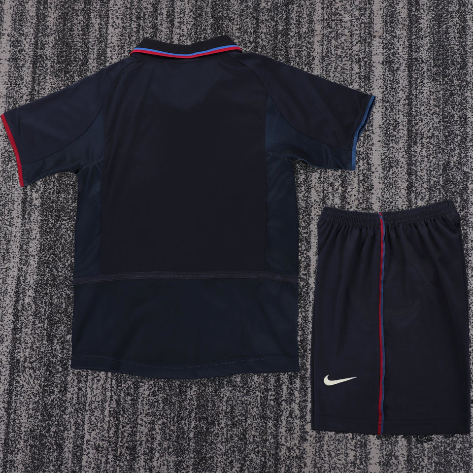 jersey 2002/2003 barcelona tercero manga corta niño retro