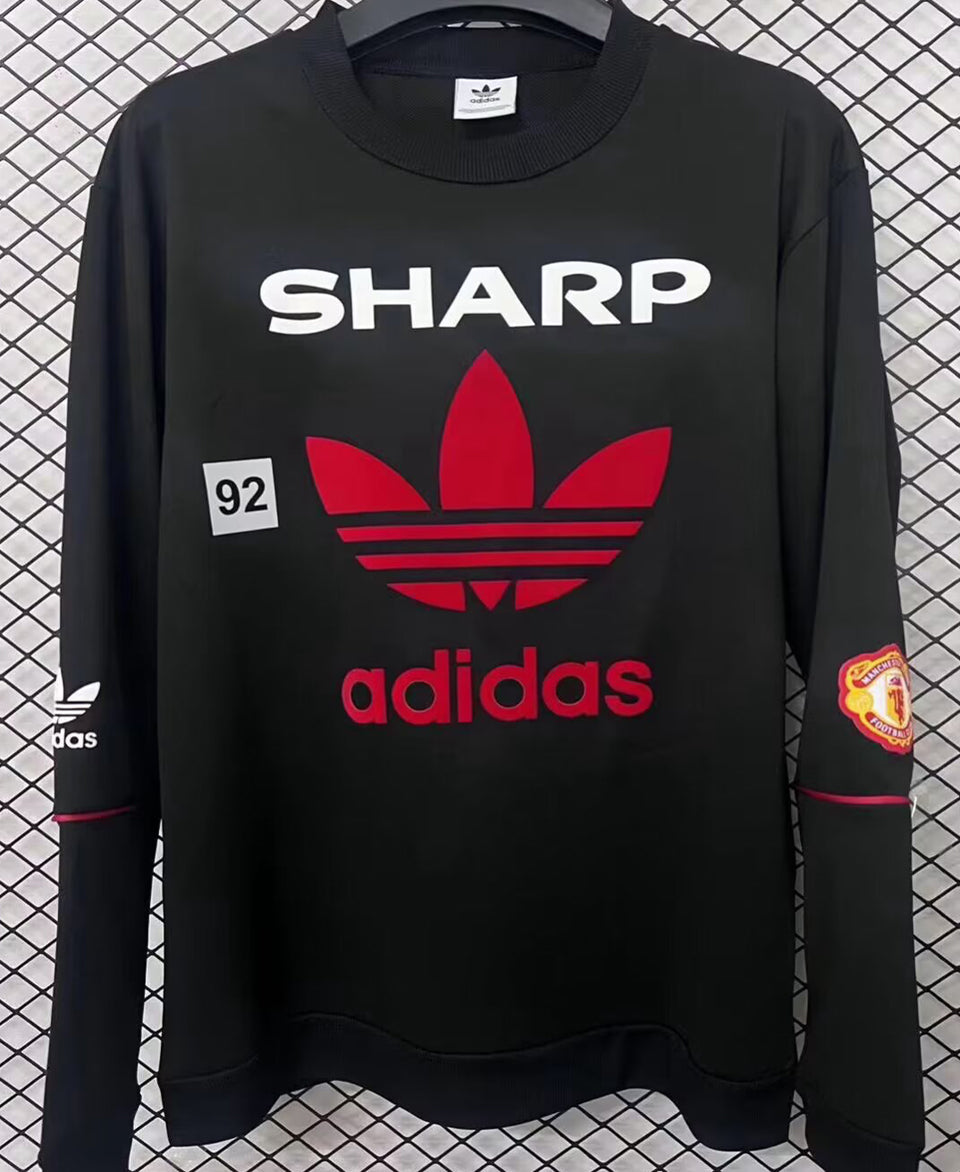 jersey 1990/1992 manchester united especial manga larga versión fan retro