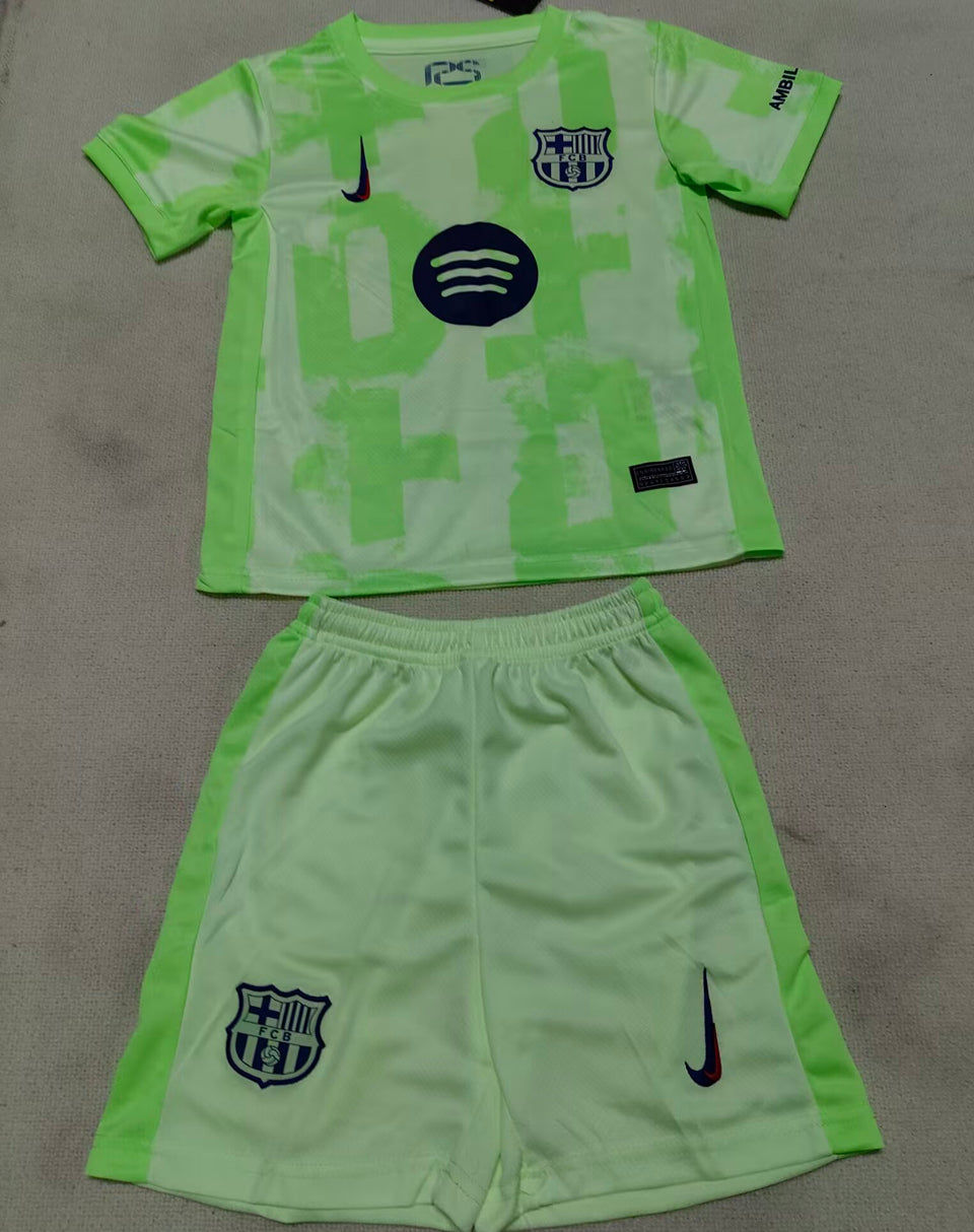 jersey 2024/25 barcelona tercero manga corta niño