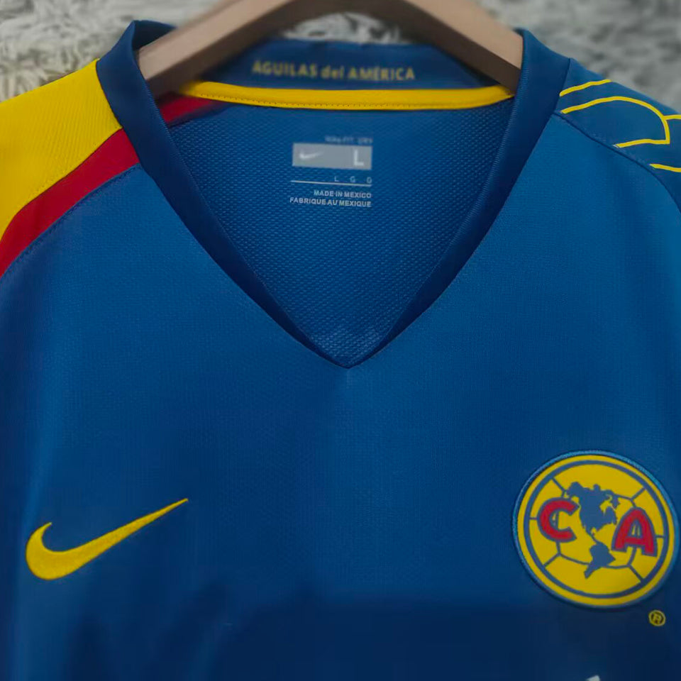 jersey 2007/2008 club america visitante manga corta versión fan retro