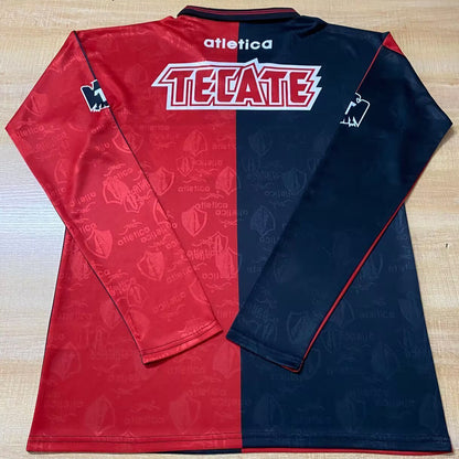Jersey 1995/1996 Atlas Local Manga larga Versión Fan Retro