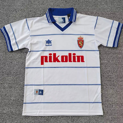 Jersey 1999/2000 Zaragoza Local Manga corta Versión Fan Retro