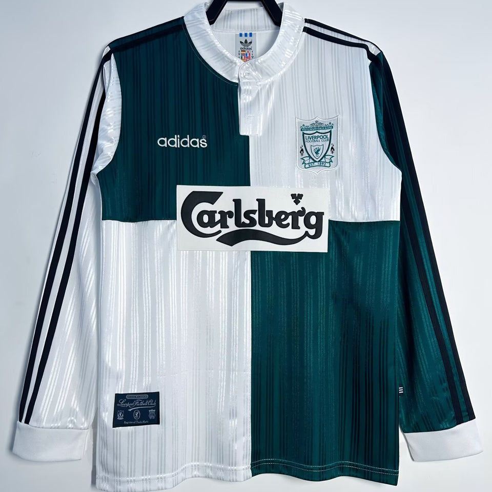 jersey 1994/96 liverpool visitante manga larga versión fan retro