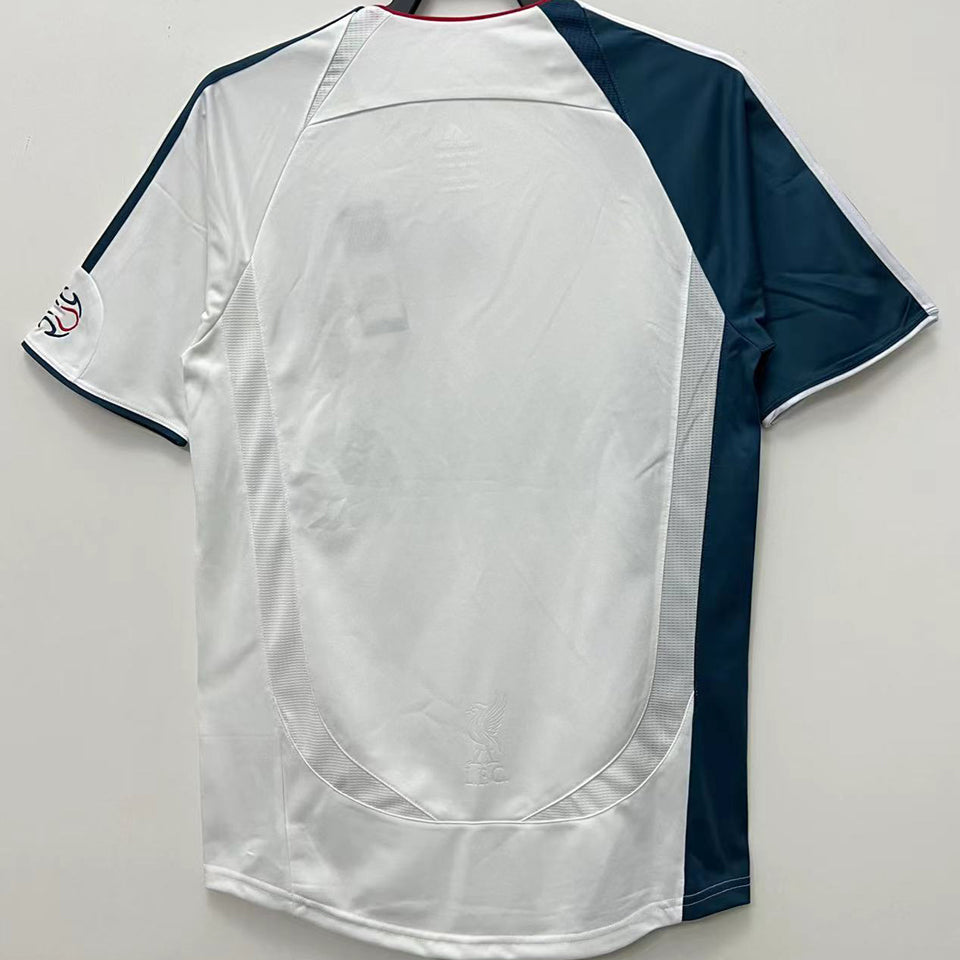 jersey 2006/08 liverpool visitante manga corta versión fan retro