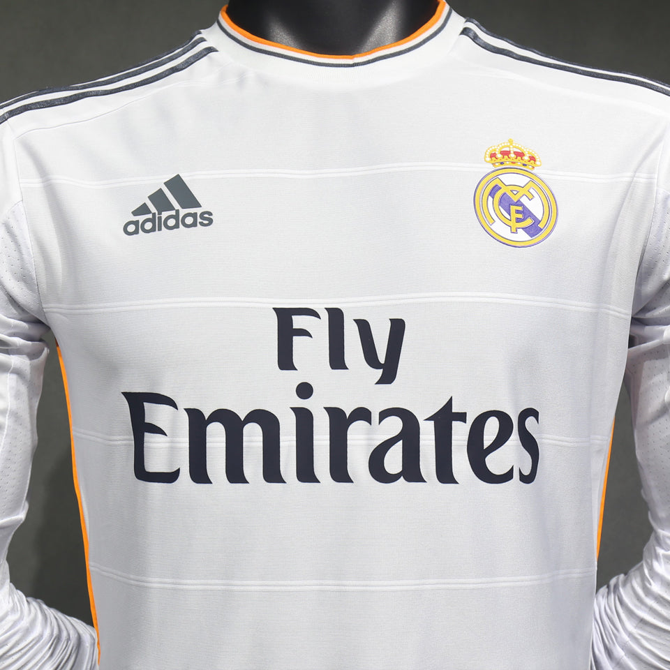 Jersey 2013/14 Real Madrid Local Manga larga Versión Jugador Retro