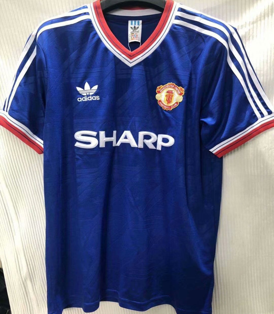 Jersey 1986 Manchester United Visitante Manga corta Versión Fan Retro