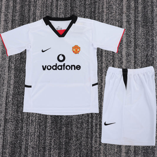 Jersey 2002/2003 Manchester United Visitante Manga corta Niño Retro