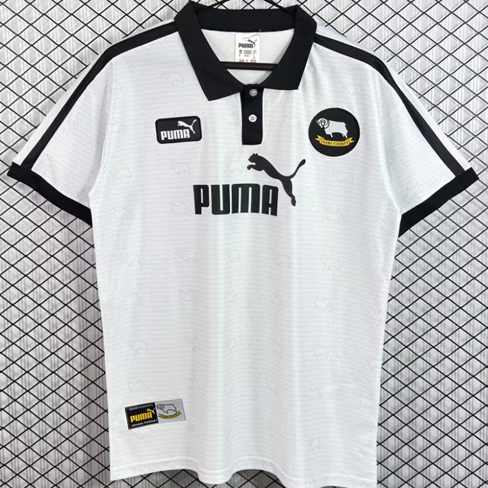 jersey 1997/1999 derby county local manga corta versión fan retro