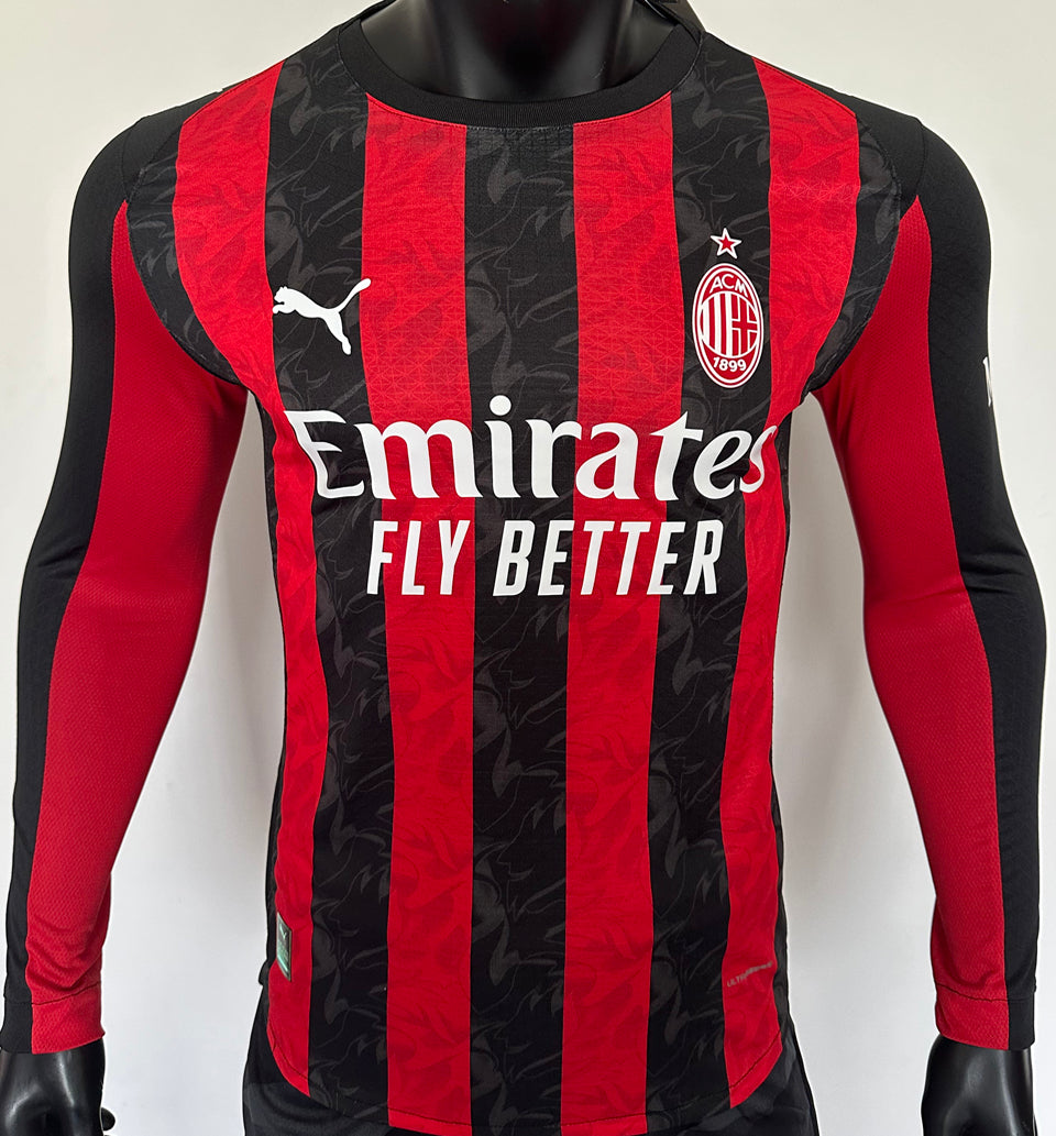 Jersey 2025/26 AC Milan Local Manga larga Versión Jugador