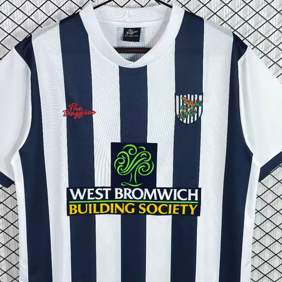 jersey 2002/2003 west bromwich albionhome local manga corta versión fan retro