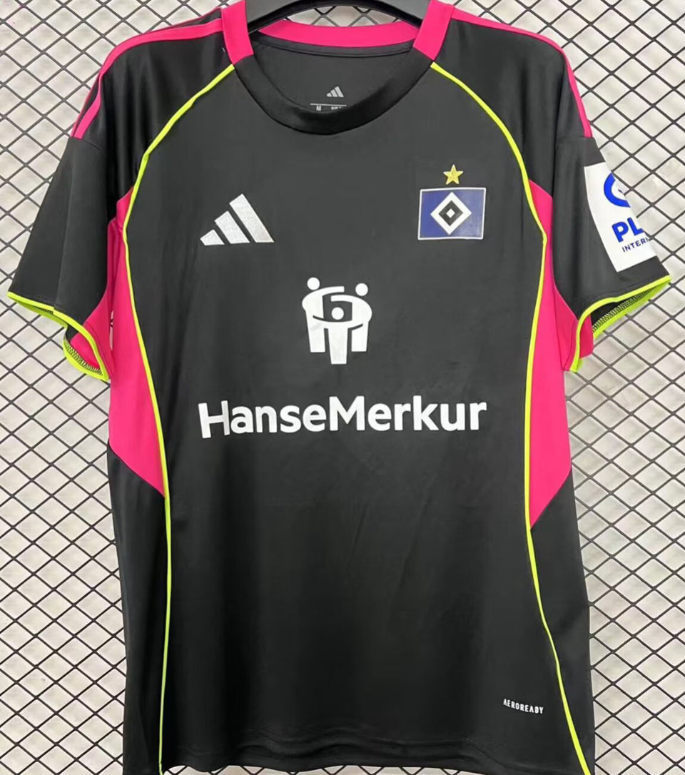 jersey 2025/26 hamburger sv tercero manga corta versión fan