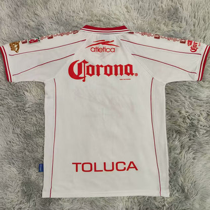 Jersey 1999/2000 Deportivo Toluca Visitante Manga corta Versión Fan Retro